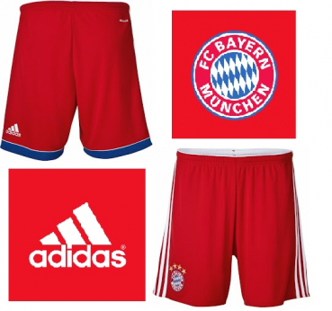 Adidas FC Bayern Munich jersey shorts 2014/15 2015 home red men's L