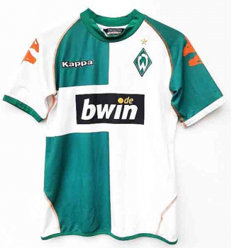 Kappa SV Werder Bremen jersey 2006/07 Diego Klose Bwin home white men's S, L XL or XXL/2XL