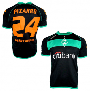 Kappa SV Werder Bremen jersey 24 Claudio Pizarro 2008/09 black CL men's S