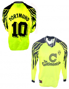 Nike Borussia Dortmund jersey 10 Andreas Möller 1994/95 Die Continentale yellow men's S