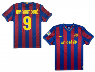 Nike FC Barcelona jersey 9 Zlatan Ibrahimovic 2009/10 Unicef men's S
