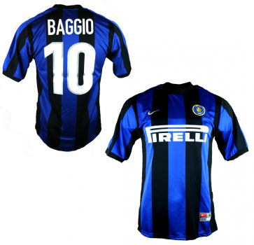 Nike Inter Milan Jersey 10 Roberto Baggio 1999/2000 Pirelli CL men's M