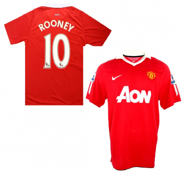 Nike Manchester United jersey 10 Wayne Rooney 2010/11 A-on home red NEW men's L