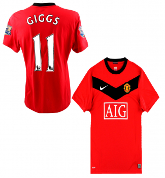 Nike Manchester United jersey 11 Ryan Giggs 2009/10 home red AIG men's XL