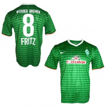 Nike SV Werder Bremen jersey 8 Clemens Fritz 2013/14  home SVW green men's L