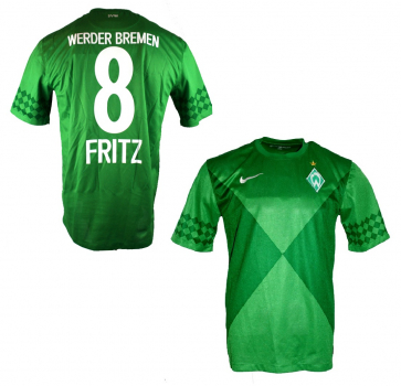 Nike SV Werder Bremen jersey 8 Clemens Fritz 2012/13 home SVW green men's L