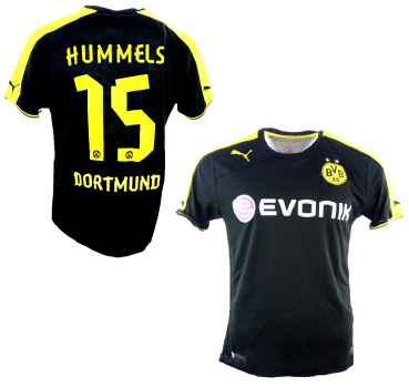 Puma Borussia Dortmund jersey 15 Mats Hummels 2013/14 BVB black men's M