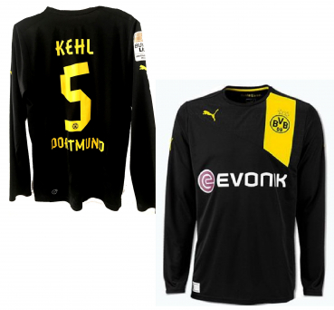 Puma Borussia Dortmund jersey 5 Sebastian Kehl 2012/13 BVB match worn longsleeve black men's M