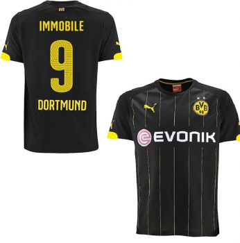 Puma Borussia Dortmund jersey 9 Ciro Immobile 2014/2015 away black BVB men's M
