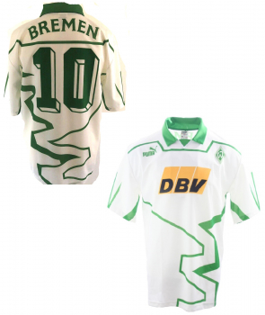 Puma SV Werder Bremen jersey 10 Andreas Herzog 1993/94 DBV white home men's XL