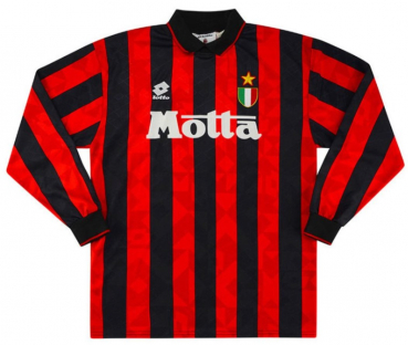 Lotto AC Milan jersey 1993/94 Motta longsleeve black-red men's L