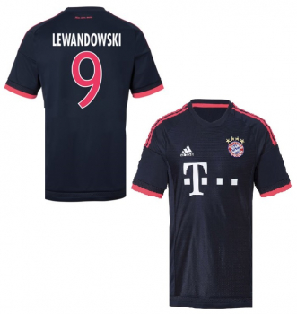 Adidas FC Bayern Munich jersey 9 Robert Lewandowski 2015/16 3rd away men's M or L