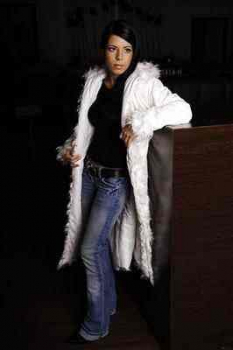 Woman winter coat white in the sizes 36 / 38 and 40