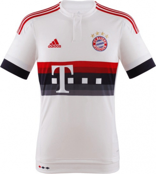 Adidas FC Bayern Munich jersey 2015/16 away white men's M