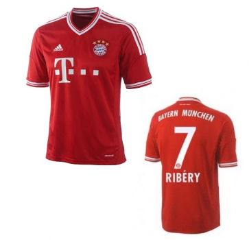Adidas FC Bayern Munich jersey 7 Franck Ribery 2013/14 red cl winner Triple men's S/M or L & kids 140 cm