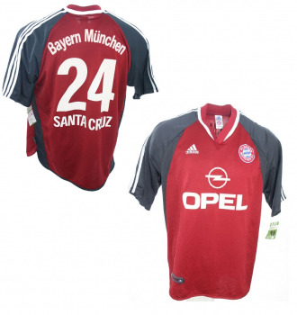 Adidas FC Bayern Munich jersey 24 Roque Santa Cruz 2001/02 Opel men's XL