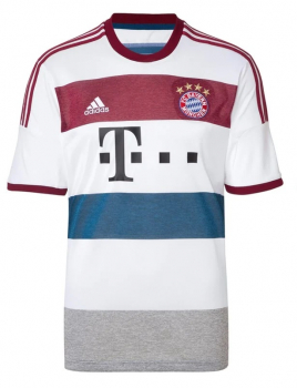 Adidas FC Bayern Munich jersey 2014/15 away white men's XXL / 2XL