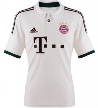 Adidas FC Bayern Munich jersey 25 Thomas Müller 2013/14 away white men's M