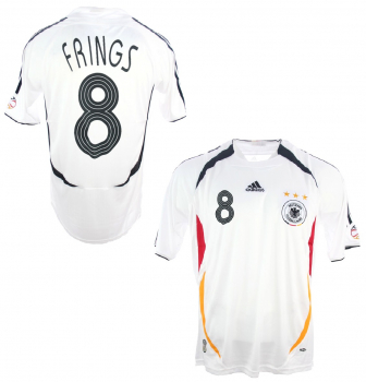 Adidas Germany jersey 8 Thorsten Frings World Cup 2006 white home men's L