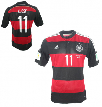Adidas Germany Jersey 11 Miroslav Klose World Cup 2014 Away red black men's  S/XL/XXL