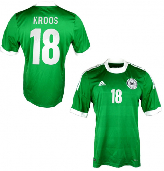 Adidas Germany jersey 18 Toni Kroos Euro 2012 away green shirt DFB men's M