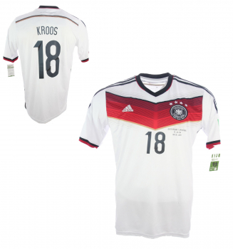 Adidas Germany jersey 18 Toni Kroos World Cup 2014 home White men's M o XL