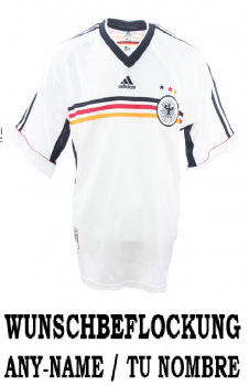 Adidas Germany jersey 4 Kohler 9 Kirsten 10 Hässler World Cup 1998 home white men's S, M, L or XL