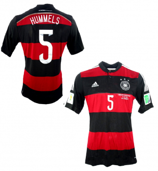 Adidas Germany jersey 5 Mats Hummels World Cup 2014 away patches men's S or L