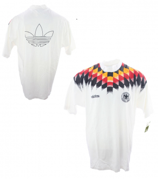 Adidas Germany jersey/T-Shirt World Cup 1994 94 USA DFB home white men's XS = kids 164 cm
