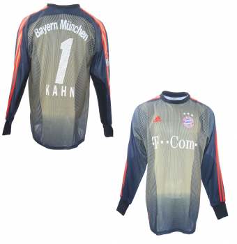 Adidas FC Bayern Munich Keeper jersey 1 Oliver Kahn 2003/04 match worn T-Com men's XL