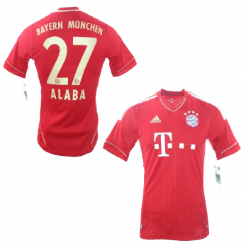 Adidas FC Bayern München jersey 27 Alaba 2012/13 home red men's S