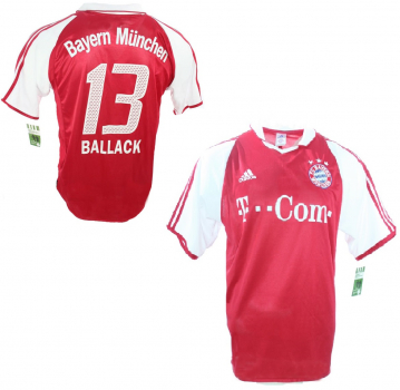 Adidas FC Bayern Munich jersey 13 Ballack 2004/05 home T-com men's XL