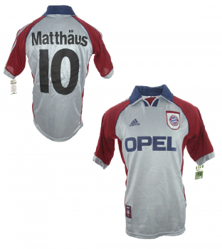 Adidas FC Bayern Munich jersey 10 Matthäus CL Final 1999 Opel men's XL