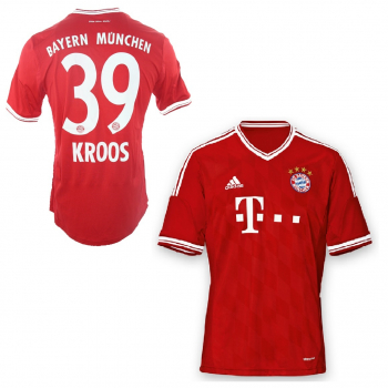 Adidas FC Bayern Munich jersey 39 Toni Kroos 2013/14 Triple home red NEW men's S or M