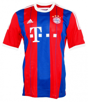 Adidas FC Bayern Munich jersey 2014/15 home blue red men's S, M or L