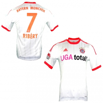 Adidas FC Bayern Munich jersey 7 Franck Ribery 2012/13 away white men's S & M