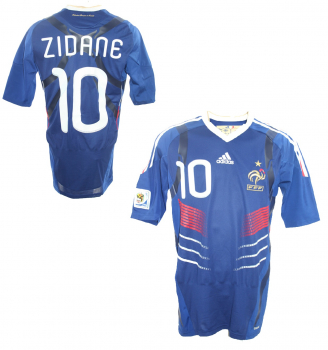Adidas France jersey 10 Zinedine Zidane World Cup 2010 techfit men's L