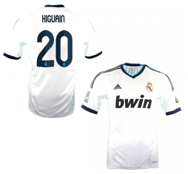 Adidas Real Madrid jersey 20 Gonzalo Higuain 2012/13 bwin men's L