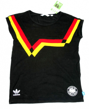 Adidas Germany T-shirt DFB 90 1990 black jersey women 6/8/10/12 / US S / M