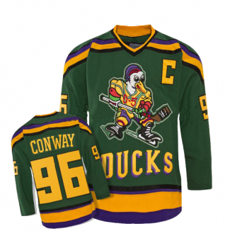 Anaheim Mighty Ducks Jersey 96 Charlie Conway green new movie men's S/M/L/XL/XXL/XXXL