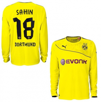 Puma Borussia Dortmund jersey 18 Nuri Sahin 2013/14 BVB home match worn Evonik men's XL