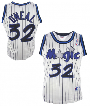 Champion Orlando Magic jersey 32 Shaquille O’Neal NBA Florida white men's S = 174-178cm
