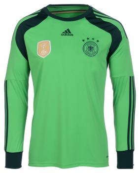 Adidas Germany goalkeeper jersey 1 Manuel Neuer World Cup 2014 green 4 stars men's M