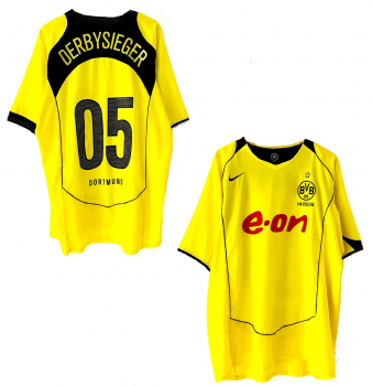 Nike Borussia Dortmund jersey 2004/2005 BVB E-on Derbysieger 05 men's XL