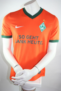 Nike SV Werder Bremen jersey 29 Per Mertesacker 2009/10 Orange Away men's M