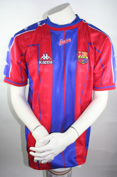 Kappa FC Barcelona jersey 8 Hristo Stoichkov or Christo Stoitschkow 1997/98 home men's XL