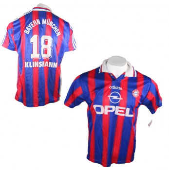 Adidas FC Bayern Munich jersey 18 Jürgen Klinsmann 1995/96 new Opel with tags men's XXL/2XL