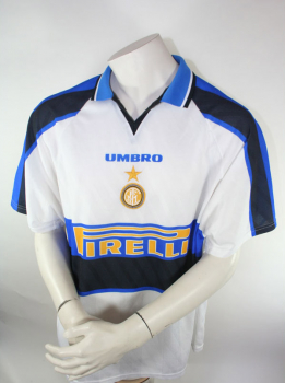 Umbro Inter Mailand jersey 1997/98 14 Diego Simeone white Pirelli men's XXL/2XL