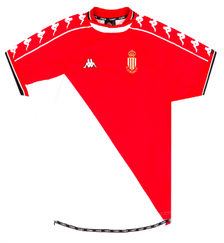 Kappa AS Monaco jersey 1999/00 2000 red white ASM without sponsor men's XL