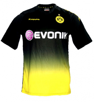 Kappa Borussia Dortmund jersey 2011/12 BVB Evonik black away men's 2XL/XXL